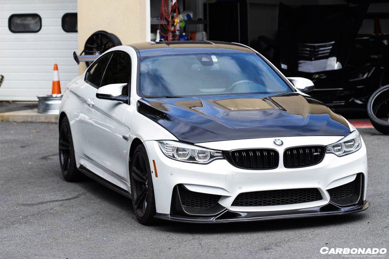 2014-2020 BMW M3 F80 & M4 F82 BS Style Carbon Fiber Front Lip